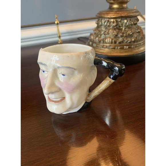 Vintage‎ Toby Mug Thorley Bone China Hand Painted Creamer 3" Tall RARE. - Picture 2 of 5